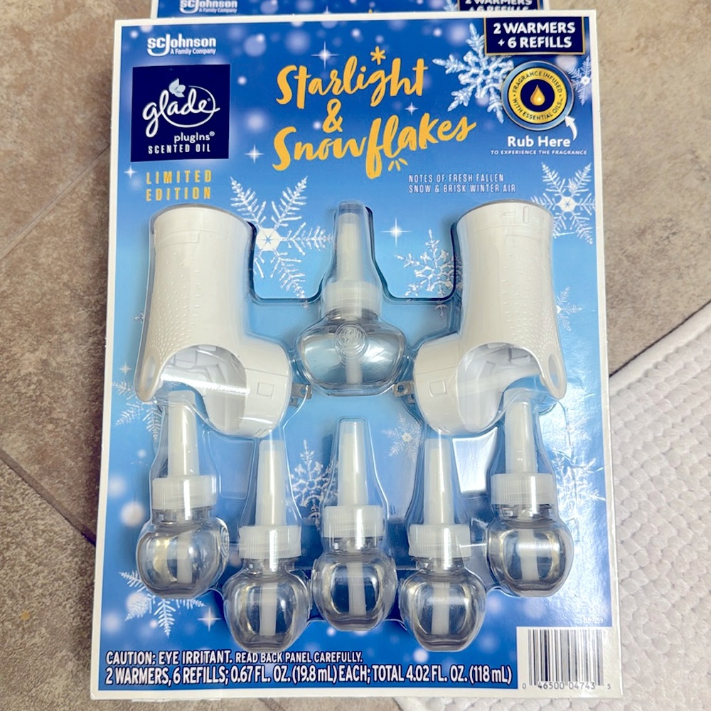 Glade scented oil warmers + Refills